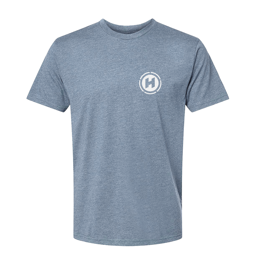 Hilbers Employee Owned Flint Heather Blue T-Shirt - DM108