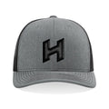 Hilbers 3D Embroidered Heather Greyl/Black Trucker Hat - OSFM - 112