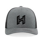 Hilbers 3D Embroidered Heather Greyl/Black Trucker Hat - OSFM - 112
