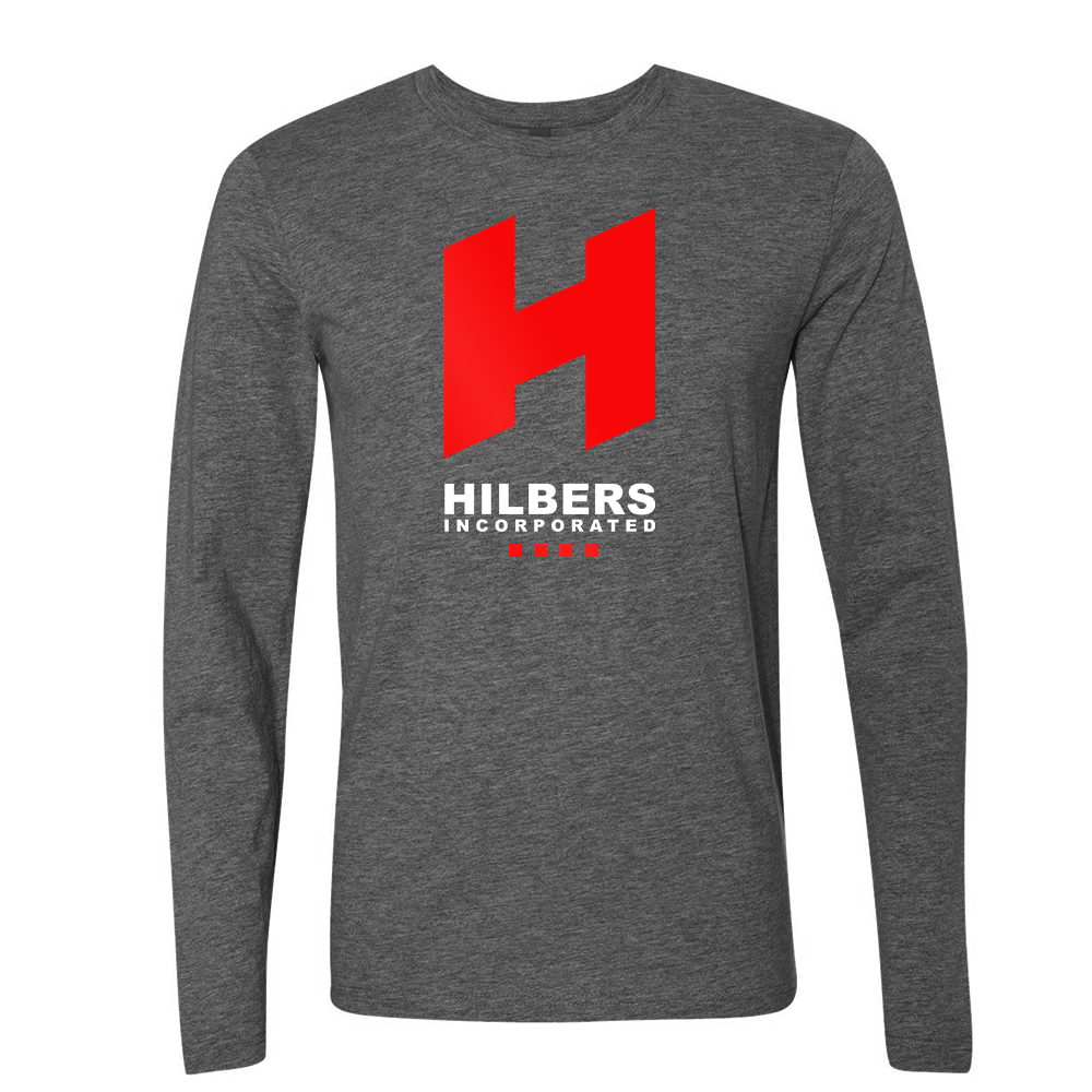 Hilbers Limited Ed "Classic Logo" Charcoal Long Sleeve Shirt