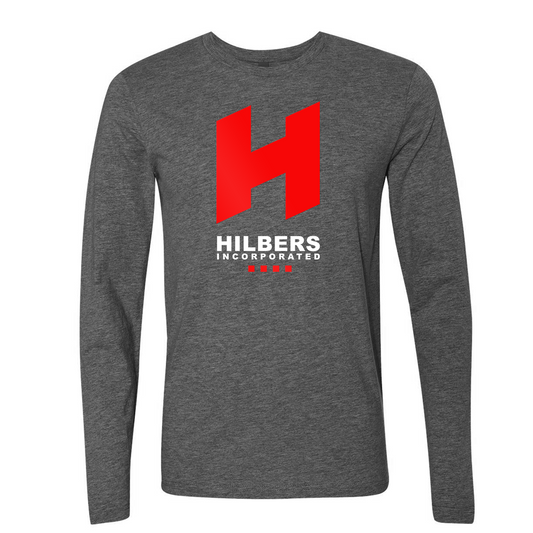 Hilbers Limited Ed "Classic Logo" Charcoal Long Sleeve Shirt