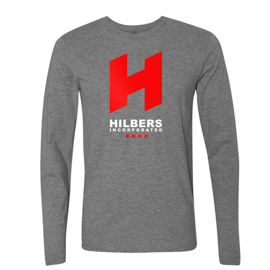 Hilbers Limited Ed "Classic Logo" Dark Heather Grey Long Sleeve Shirt