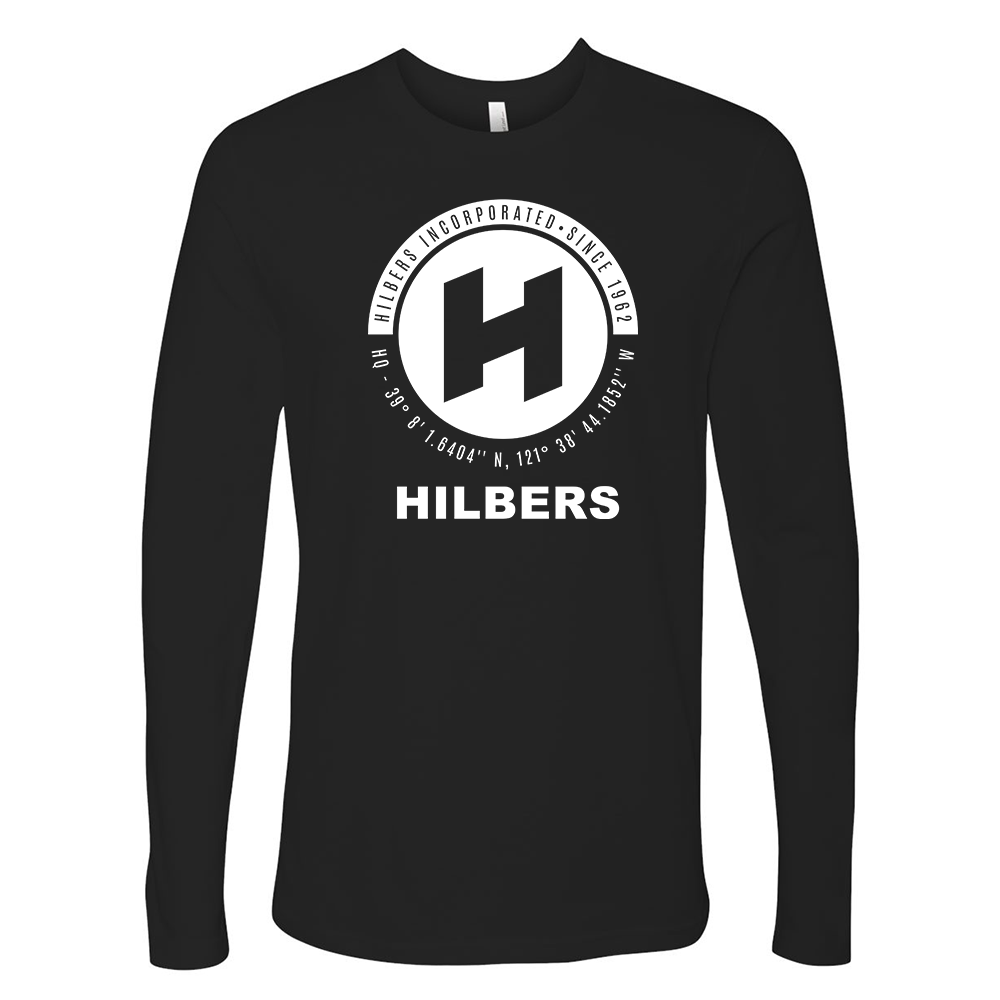 Hilbers Limited Ed "Coordiates" Black Long Sleeve T-Shirt