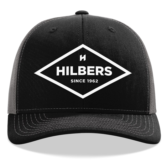 Hilbers Diamond Black/Charcoal Trucker Hat - OSFM - 112