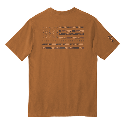 Hilbers "Duck Camo" Carharrt Brown Work T-Shirt - CTK87