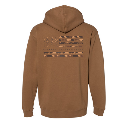 Hilbers "Duck Camo" Saddle Brown Hoodie - IND4000