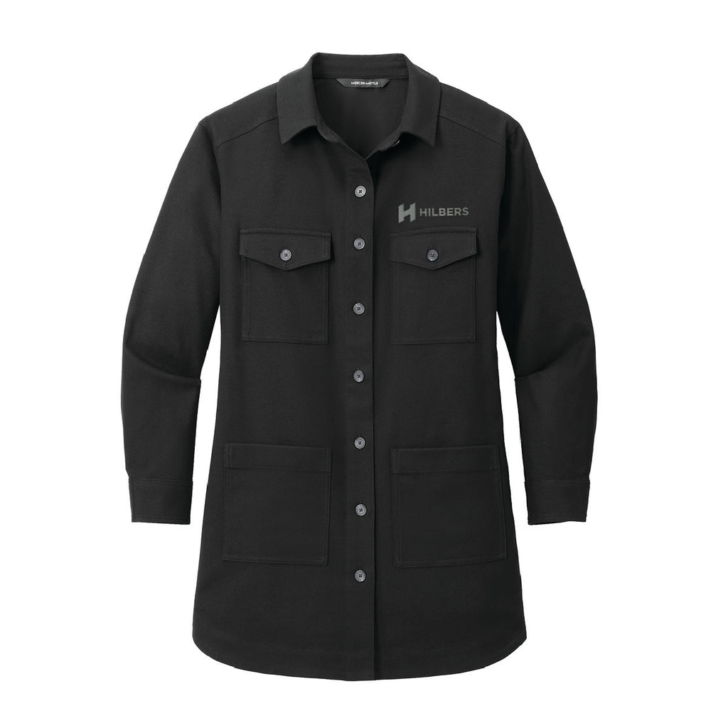 Hilbers Women's Long Sleeve Twill Overshirt