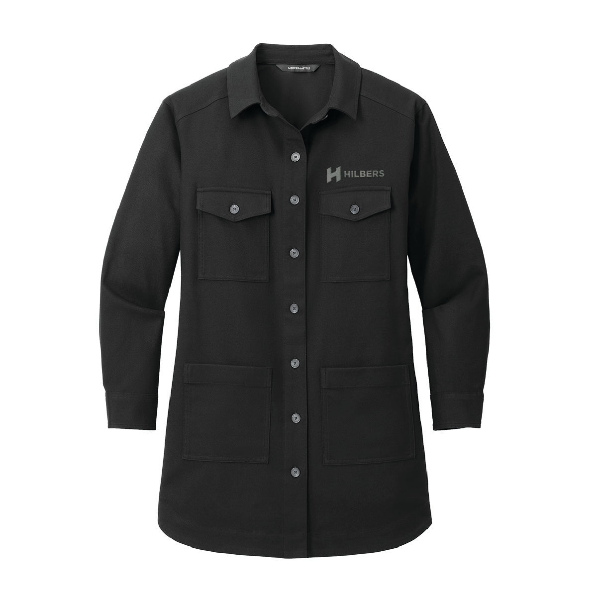Hilbers Women's Long Sleeve Twill Overshirt