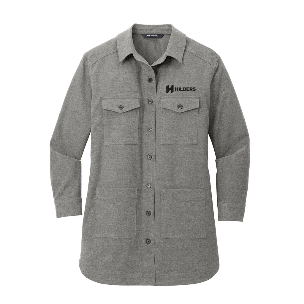 Hilbers Women's Long Sleeve Twill Overshirt