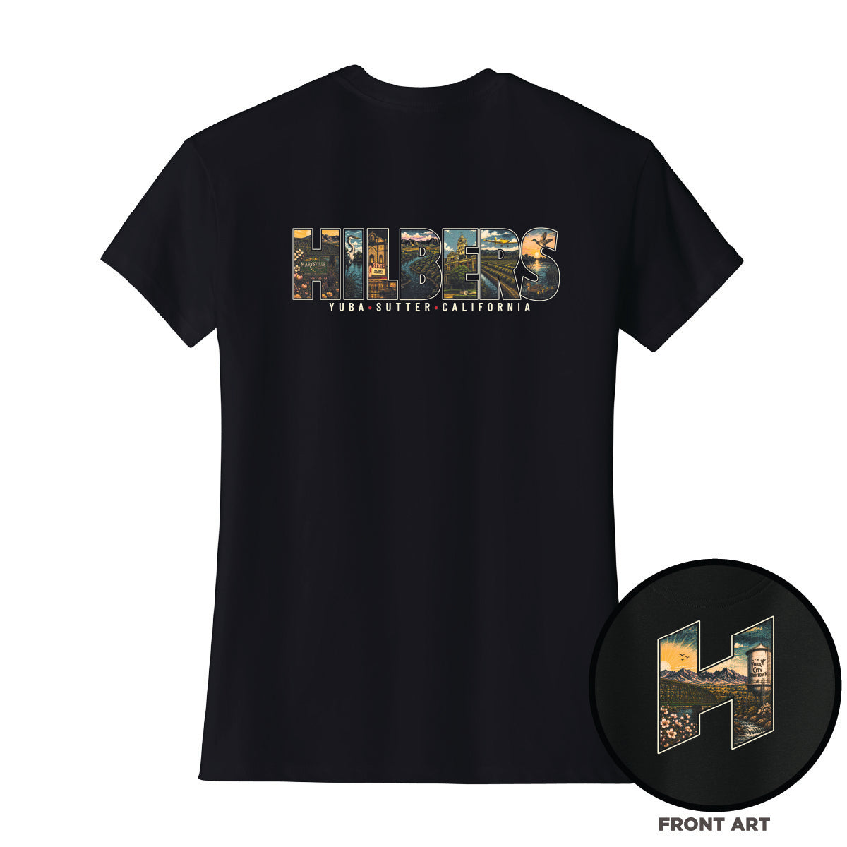 Hilbers Women's NorCal Collage Relaxed Fit T-Shirt
