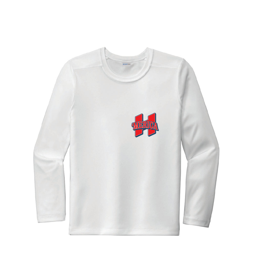 Hilbers "'Merica" Youth UPF Long Sleeve T-Shirt