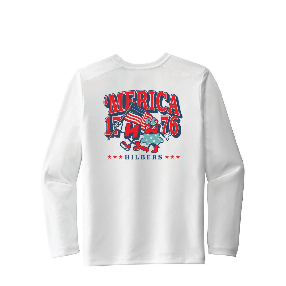 Hilbers "'Merica" Youth UPF Long Sleeve T-Shirt
