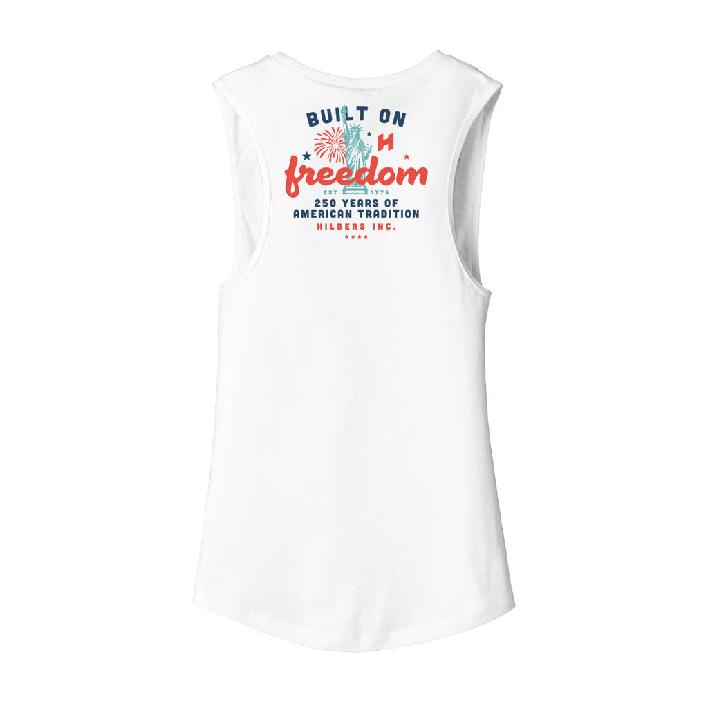 Hilbers "Built On Freedom" Women's Muscle Tank