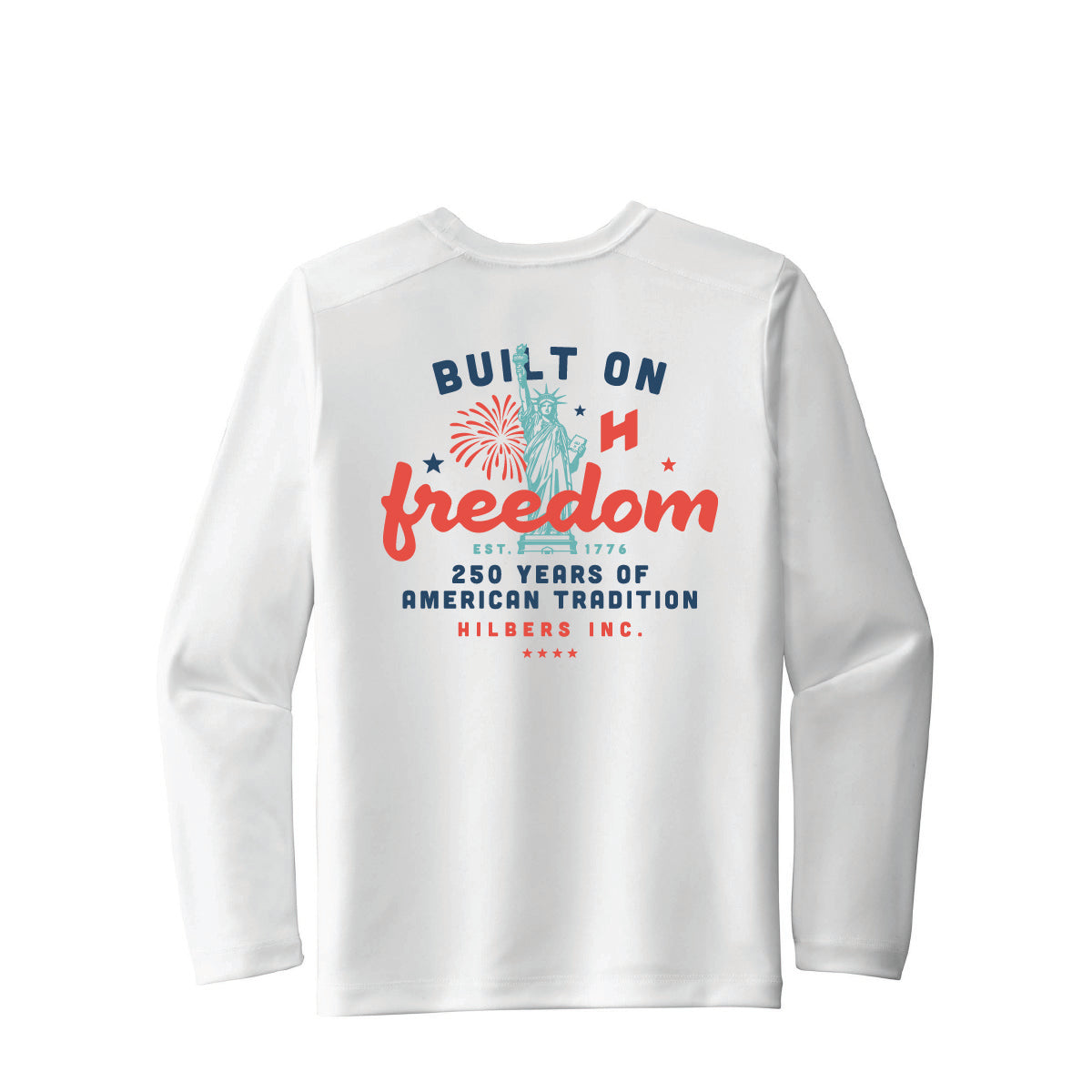 Hilbers "Built On Freedom" Youth UPF Long Sleeve T-Shirt