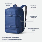 Hilbers Embroidered Yeti Crossroads 35L Carry On Backpack