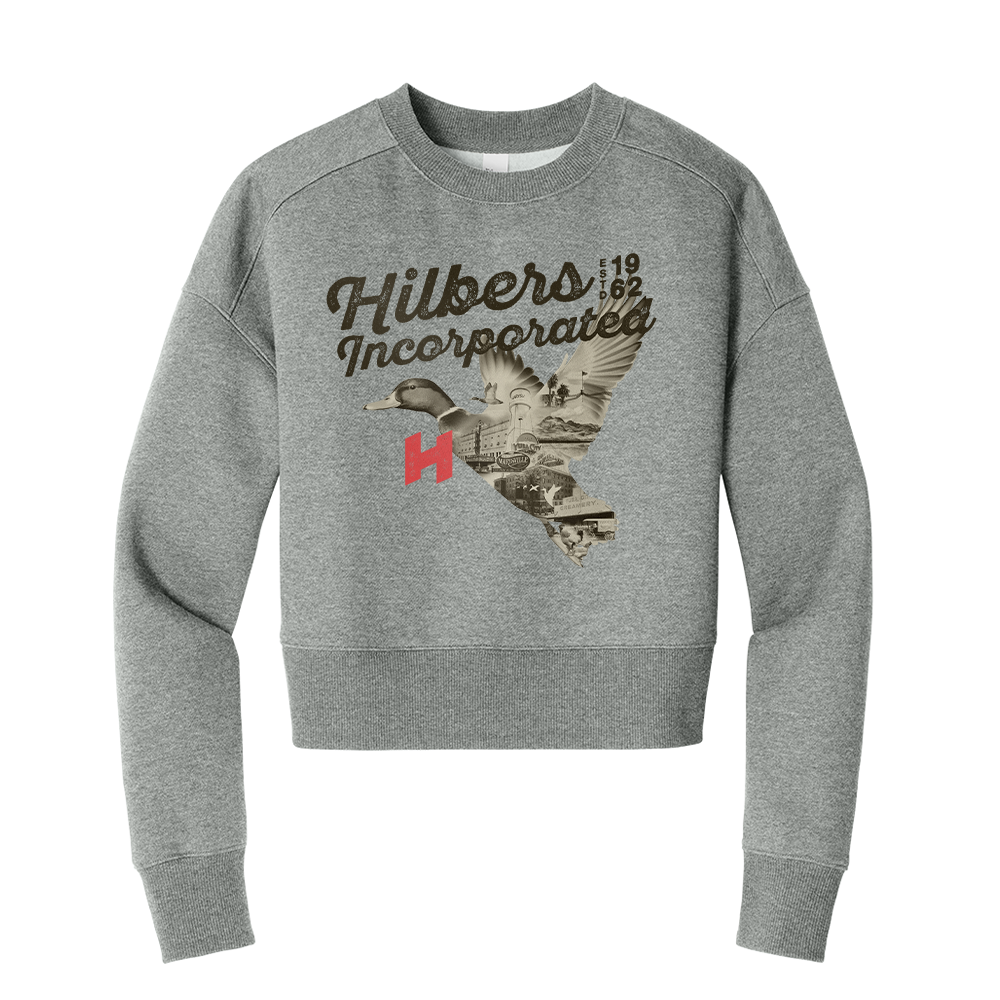 Hilbers Landmark Women's Black Cropped Crew Sweatshirt - Multiple Colorways