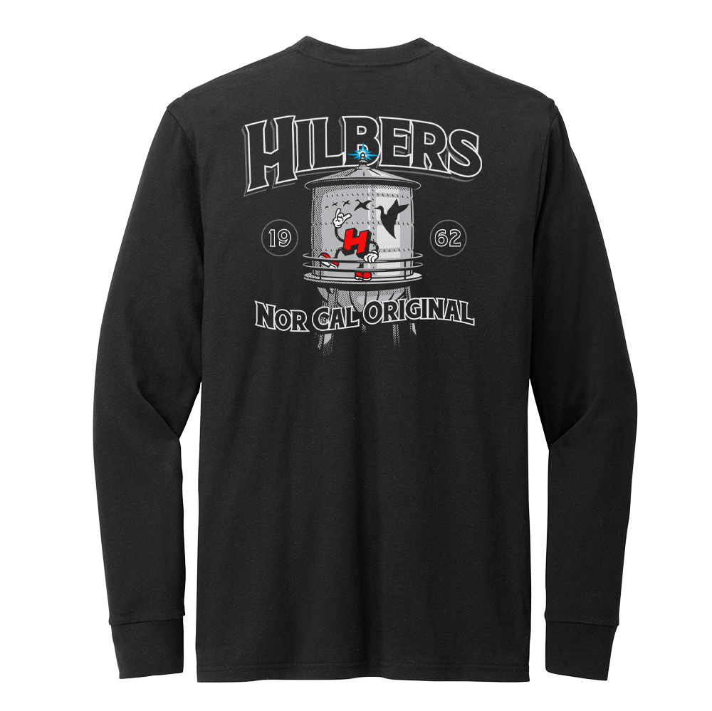 Hilbers Leroy Water Tower Back Print Long Sleeve T-Shirt - Multiple Colorways