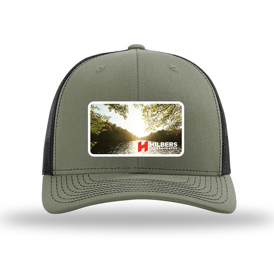 Hilbers River Patch Loden/Black/Black Trucker Hat - OSFM - 112