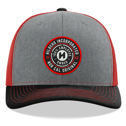 Hilbers Employee Owned Heather/Red/Black Trucker Hat - OSFM - 112