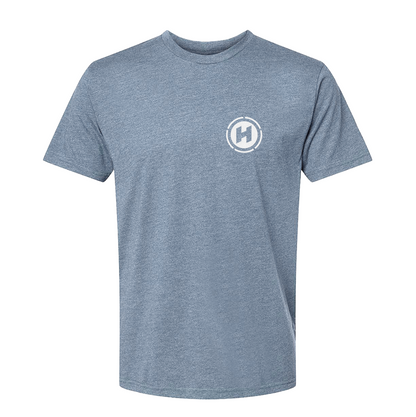 Hilbers Employee Owned  Flint Heather Blue T-Shirt - DM108