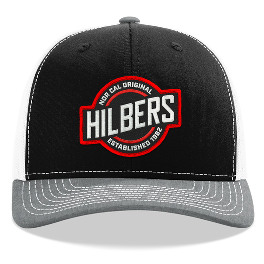 Hilbers ESTB 1962 Black/White/Heather Trucker Hat - OSFM - 112