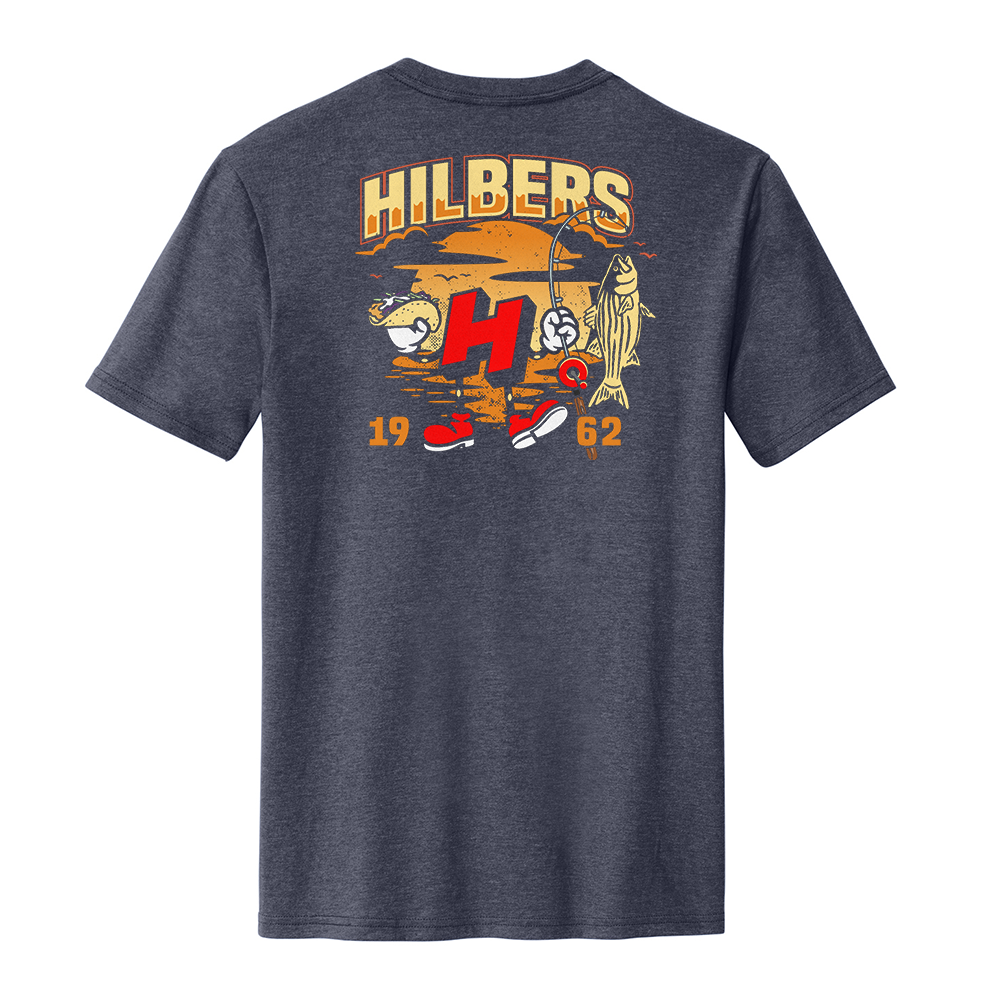 Hilbers Fishin' Navy T-Shirt - DM108