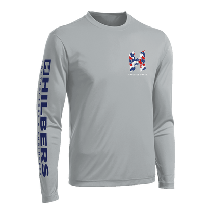 Hilbers Independence Silver UPF Long Sleeve Shirt - ST350LS