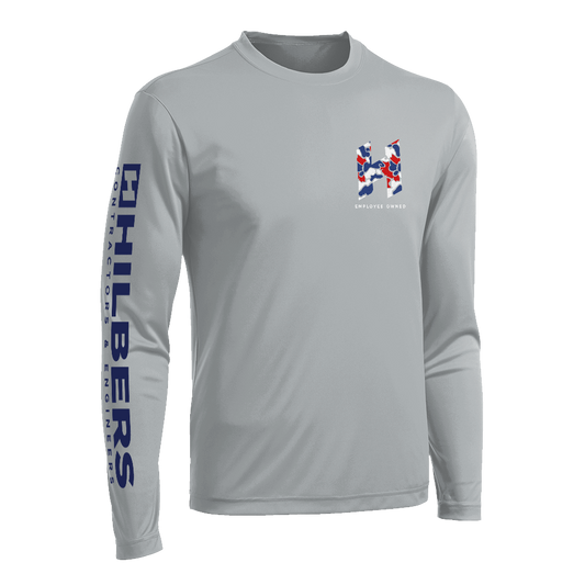 Hilbers Independence Silver UPF Long Sleeve Shirt - ST350LS