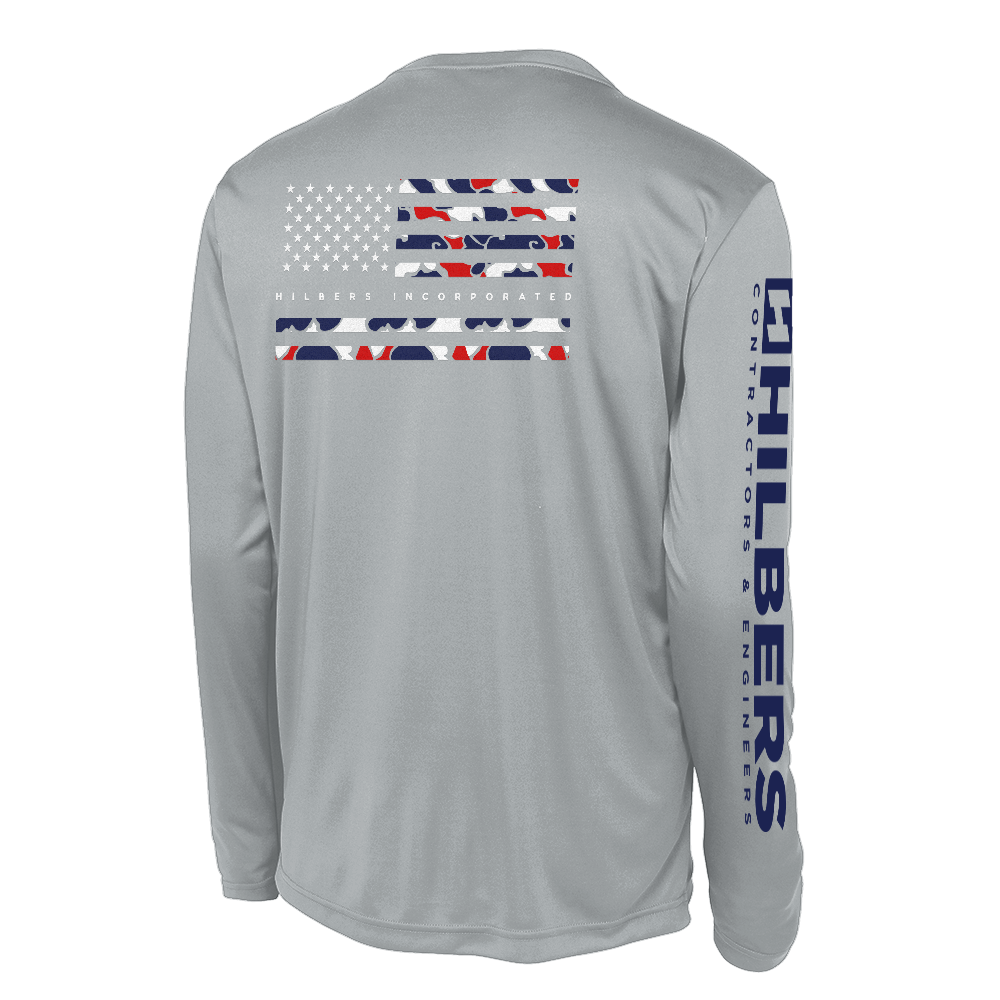 Hilbers Independence Silver UPF Long Sleeve Shirt - ST350LS