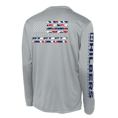 Hilbers Independence Silver UPF Long Sleeve Shirt - ST350LS