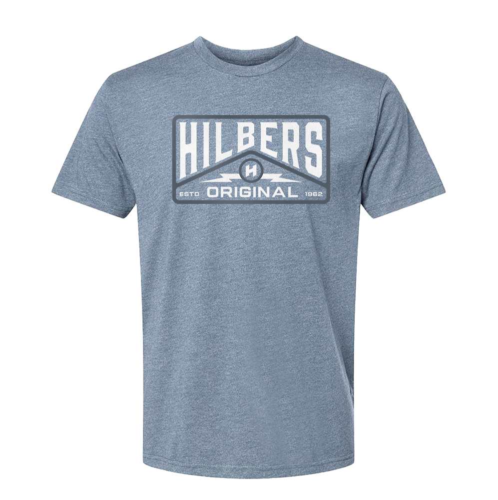 Hilbers Lightning Flint Heather Blue T-Shirt - DM108