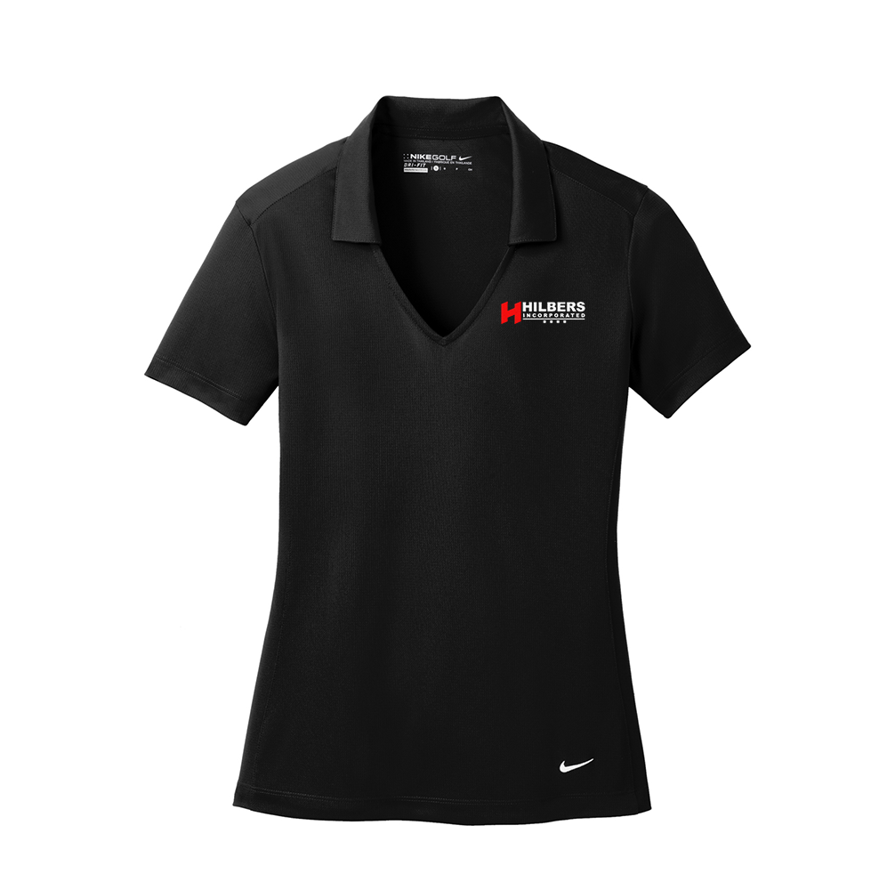 Hilbers Logo Women's Nike Black Dri-FIT Polo Shirt - 637165