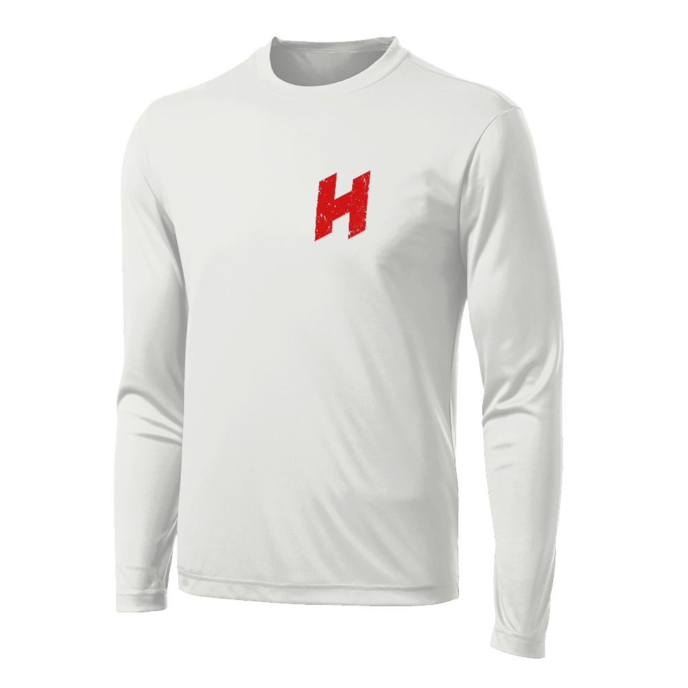 Hilbers Nation Red/Black White UPF Long Sleeve Shirt - ST350LS