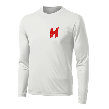 Hilbers Nation Red/Black White UPF Long Sleeve Shirt - ST350LS