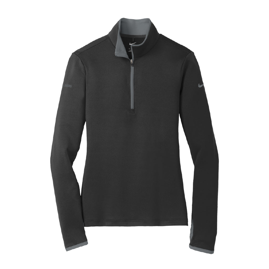 Hilbers Women's Embroidered Nike Dri-FIT Stretch 1/2-Zip Cover-Up