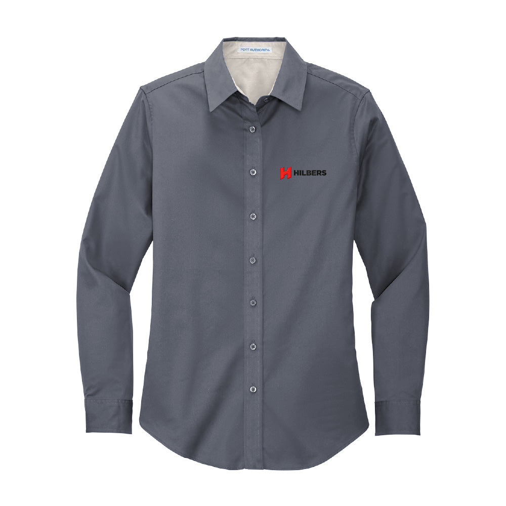 Hilbers Embroidered Logo Women's Port Authority® Easy Care Long Sleeve Shirt