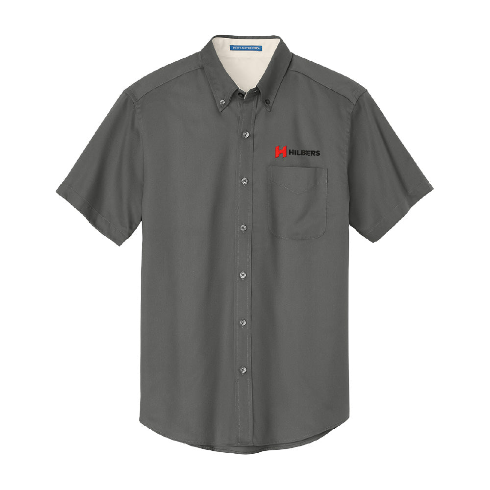 Hilbers Embroidered Logo Men's Port Authority® Short Sleeve Easy Care Shirt