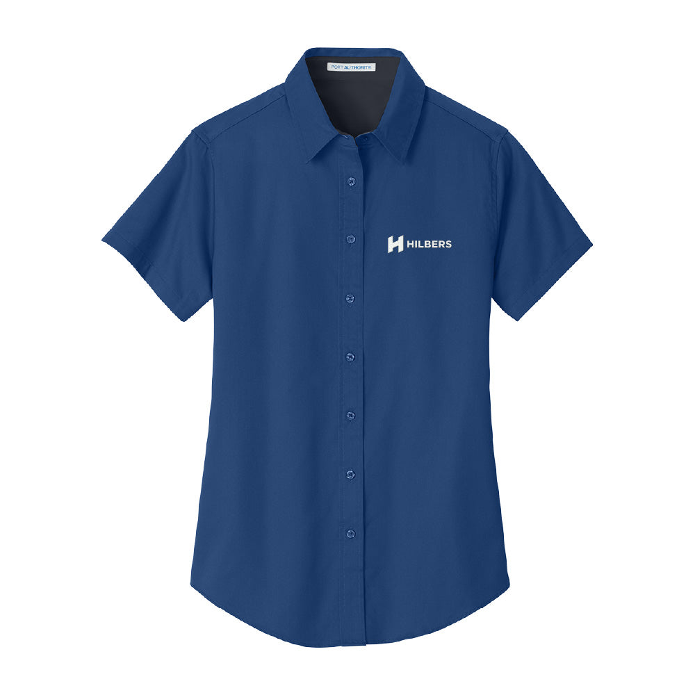 Hilbers Logo Women's Port Authority® Short Sleeve Easy Care Shirt