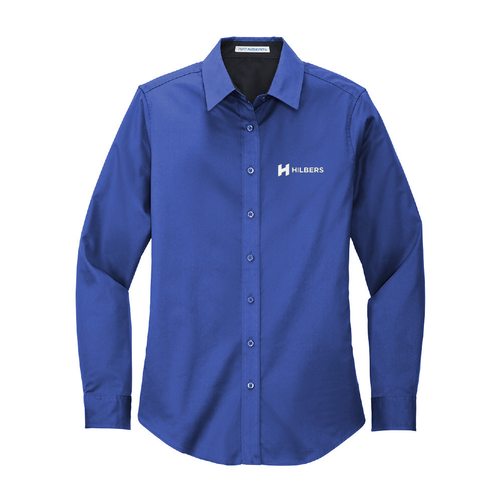 Hilbers Embroidered Logo Women's Port Authority® Easy Care Long Sleeve Shirt