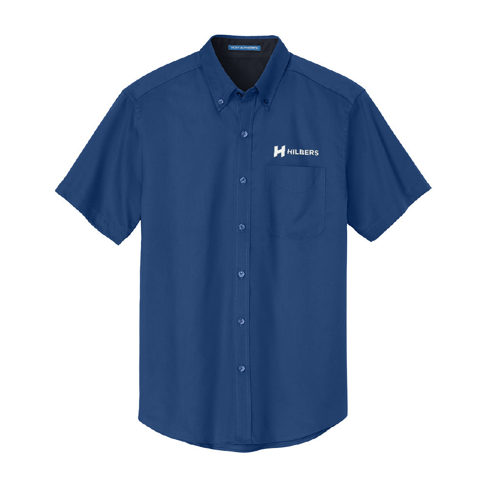 Hilbers Embroidered Logo Men's Port Authority® Short Sleeve Easy Care Shirt