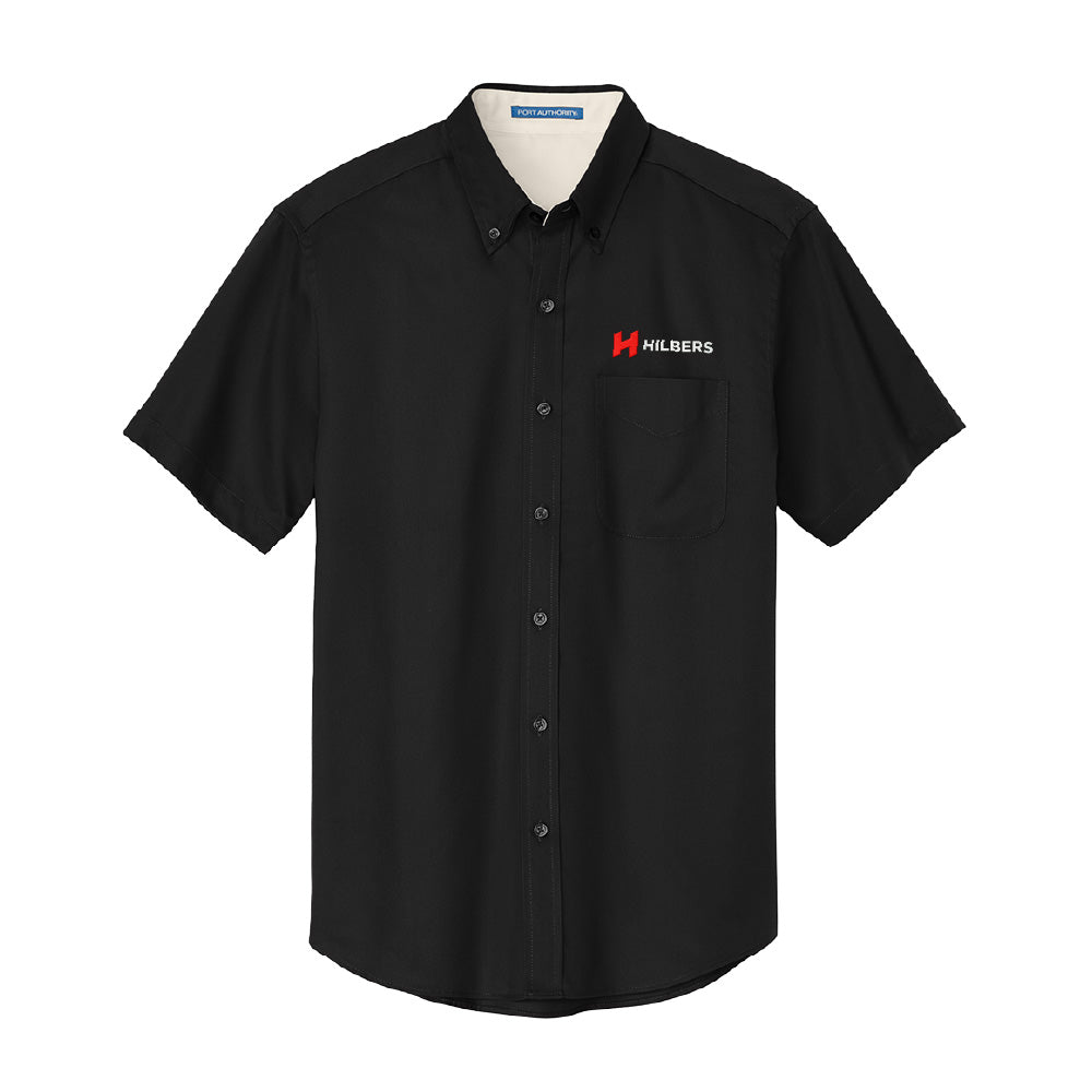 Hilbers Logo Men's Port Authority® Short Sleeve Easy Care Shirt