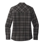 Hilbers Logo Women's Port Authority® Long Sleeve Ombre Plaid Shirt
