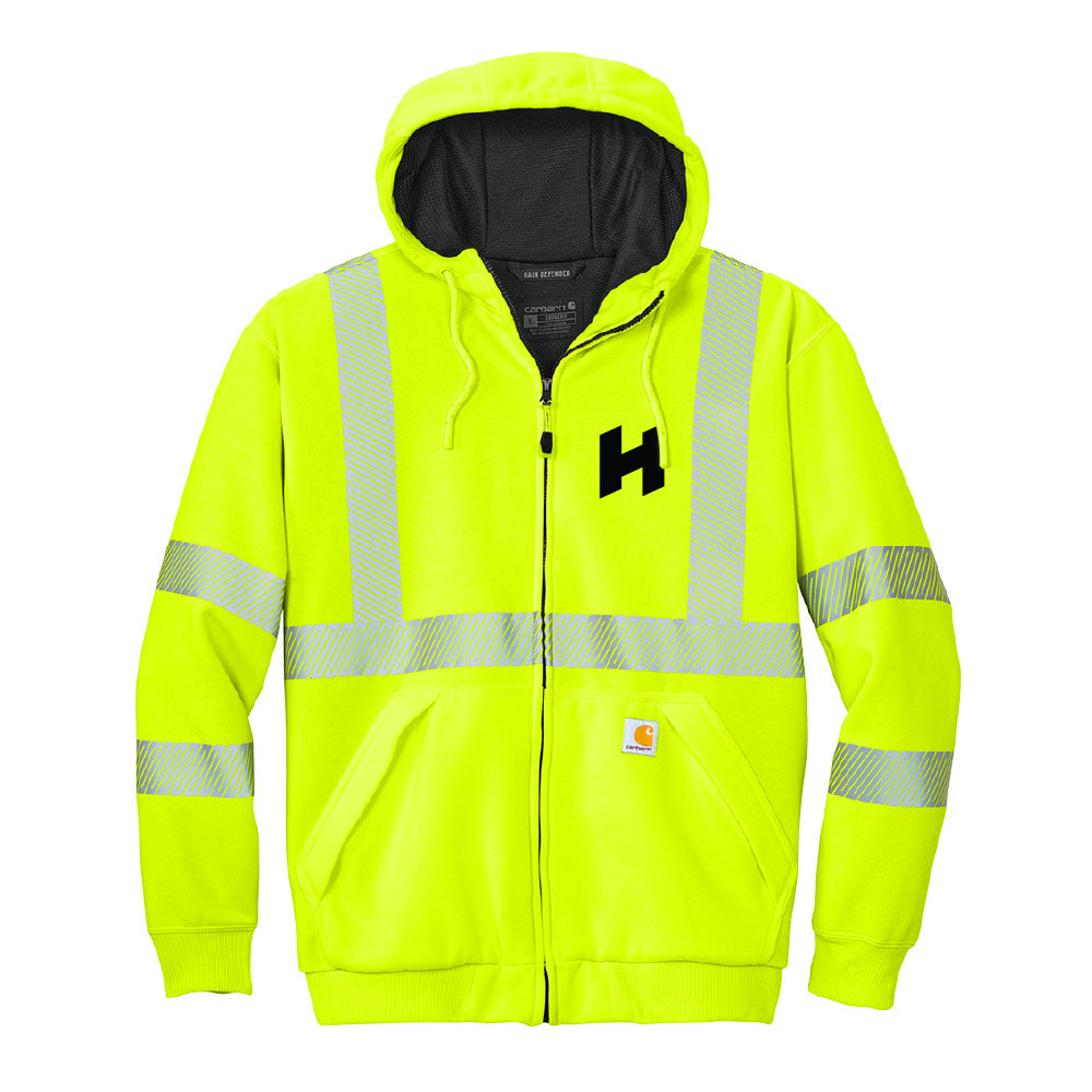 Hilbers Tough Carhartt® ANSI 107 Class 3 Lined Full-Zip Sweatshirt