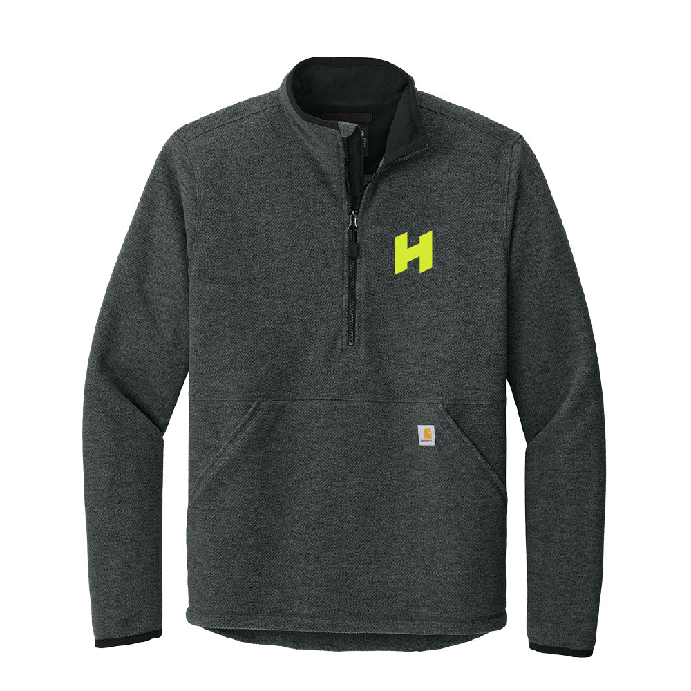 Hilbers Tough Carhartt® Textured 1/2-Zip Fleece Jacket