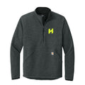 Hilbers Embroidered Tough Carhartt® Textured 1/2-Zip Fleece Jacket