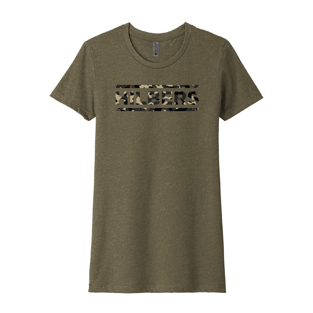 Hilbers Women's Green Camo Cornerstone T-Shirt