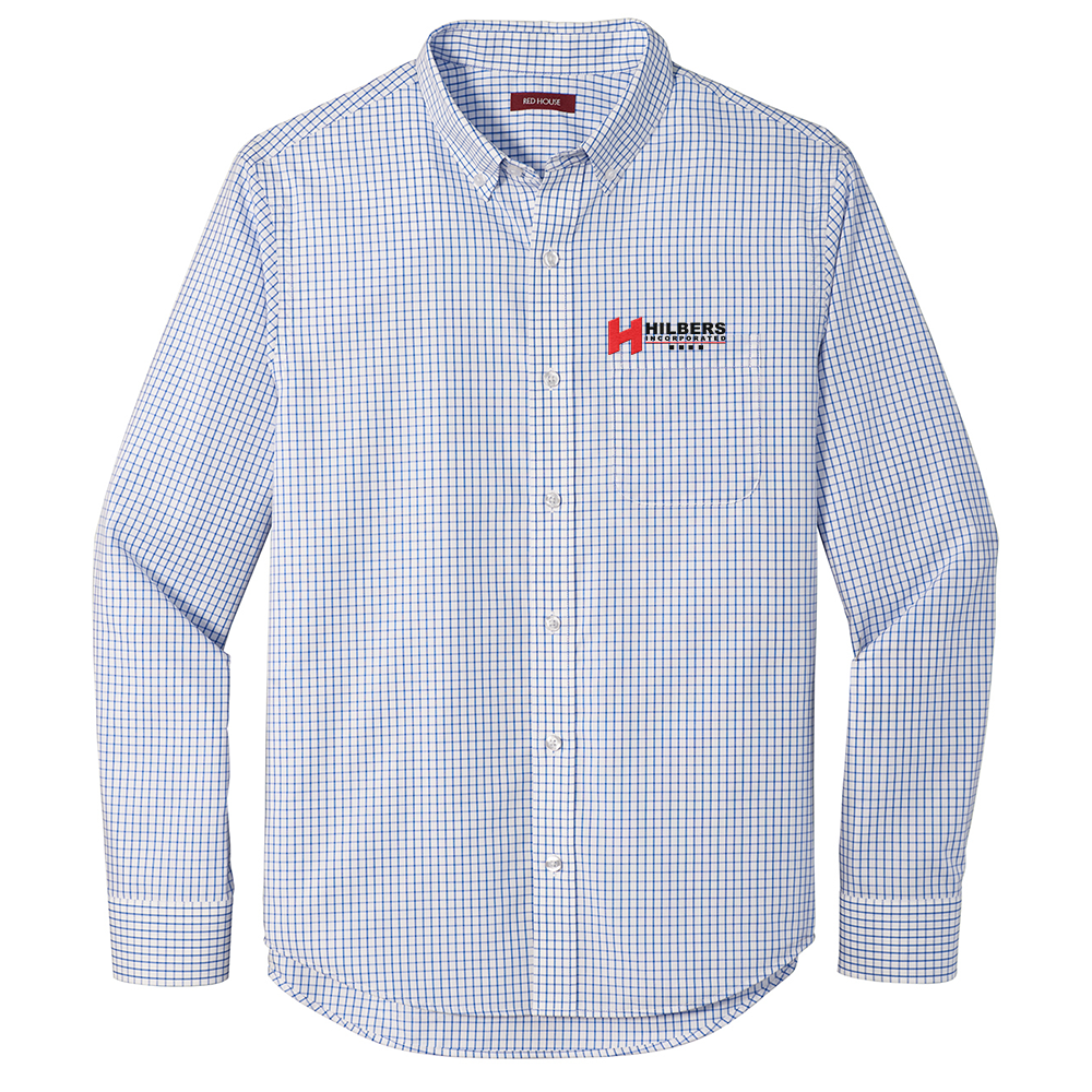 Hilbers Red House Open Ground Check Non-Iron Shirt - RH85